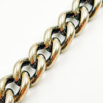 Load image into Gallery viewer, Oxidized Sterling Silver Smooth Curb Chain