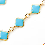 Load image into Gallery viewer, V315ENGF. 14K Gold Filled Enamel Clover Link Chains