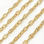 Load image into Gallery viewer, Gold Plated 925 Sterling Silver Gold Plated Textured Marina Chain