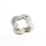 Load image into Gallery viewer, 10MM Black Rhodium Sterling Silver Brushed Flower Connector