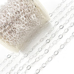 Load image into Gallery viewer, Sterling Silver Flat Oval Cable Chain