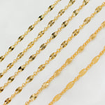 Load image into Gallery viewer, 14K Gold-Filled Diamond Cut Marina Link Chain