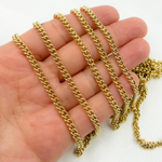 Load image into Gallery viewer, Y57GP. Gold Plated 925 Sterling Silver Curb Chain