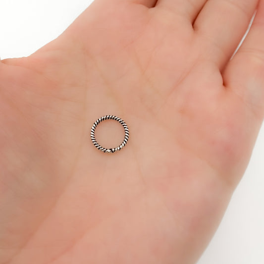 Gold Plated Twisted Jump Ring