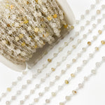 Load image into Gallery viewer, Gold Rutile Sterling Silver Wire Chain