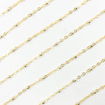 Load image into Gallery viewer, 1486TT. Gold Filled with Sterling Silver Bead Satellite Chain