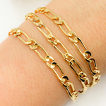 Load image into Gallery viewer, 14k Gold Filled Flat Figaro Chain