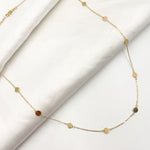 Load image into Gallery viewer, 14K Solid Gold Disc Necklace, Bracelet, and Anklet