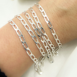 Load image into Gallery viewer, Sterling Silver Flat Curb Link Chain
