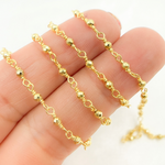 Load image into Gallery viewer, Gold Pyrite Gold Plated Wire Chain