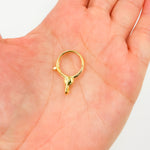 Load image into Gallery viewer, 23MM Gold-plated Sterling Silver Round Trigger Clasp