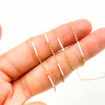 Load image into Gallery viewer, 70/7796GF. 14k Gold Filled Enamel Bar Link Chain