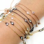 Load image into Gallery viewer, Cubic Zirconia Round Shape Connected Chain