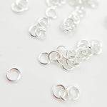 Load image into Gallery viewer, White Sterling Silver Open Jump Ring