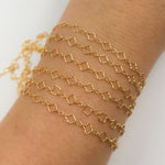 Load image into Gallery viewer, 14K Gold Filled Clover and Oval Link Chain