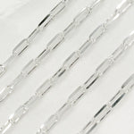 Load image into Gallery viewer, Sterling Silver Diamond Cut Paperclip Chain