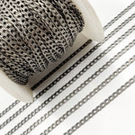 Load image into Gallery viewer, Oxidized Sterling Silver Curb Chain