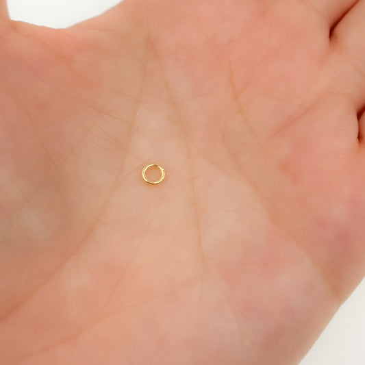 JRC1GP. 4MM Close Gold Plated Jump Ring