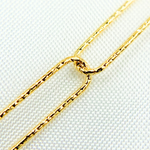 Load image into Gallery viewer, Gold Plated 925 Sterling Silver Diamond Cut Paperclip Chain.