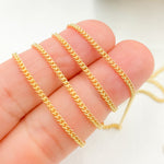 Load image into Gallery viewer, 14K Solid Gold Smooth Curb Chain