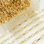 Load image into Gallery viewer, Gold Plated 925 Sterling Silver Rectangular Link Chain