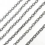 Load image into Gallery viewer, Oxidized Sterling Silver Twisted Cable Link Chain
