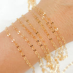 Load image into Gallery viewer, 14K Gold Filled Flat Oval Link Chain