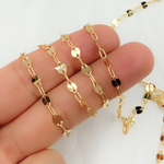 Load image into Gallery viewer, 14k Gold Filled Flat Marina & Cable Link Chain