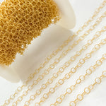 Load image into Gallery viewer, 14K Gold-Filled Twisted Round Link Chain