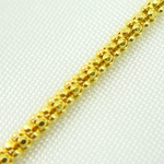 Load image into Gallery viewer, 14k Solid Yellow Gold Popcorn Chain
