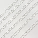 Load image into Gallery viewer, Sterling Silver Diamond Cut Oval Link Chain