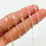Load image into Gallery viewer, Sterling Silver Fancy Twisted Oval Link Chain