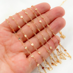 Load image into Gallery viewer, 14k Gold Filled Paperclip and Diamond Cut Marina Link Chain
