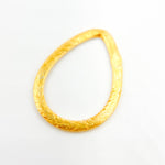 Load image into Gallery viewer, Gold-plated Sterling Silver Brushed Drop Connector