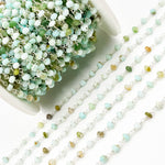 Load image into Gallery viewer, Peruvian Opal Sterling Silver Wire Chain