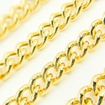 Load image into Gallery viewer, Gold Plated 925 Sterling Silver Hollow Curb Chain