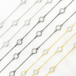Load image into Gallery viewer, Cubic Zirconia Round 7mm Shape Connected Chain