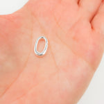 Load image into Gallery viewer, 14MM White Sterling Silver Oval Clasp