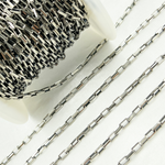 Load image into Gallery viewer, Oxidized Sterling Silver Diamond Cut Box Link Chain