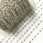 Load image into Gallery viewer, Pyrite 925 Sterling Silver Wire Chain