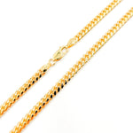 Load image into Gallery viewer, 14K Solid Yellow Gold Flat Curb Link Necklace