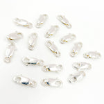 Load image into Gallery viewer, 8MM White Sterling Silver Lobster Clasp