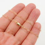 Load image into Gallery viewer, 14K Solid Gold Rhomb Link Necklace