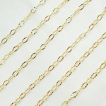 Load image into Gallery viewer, 14k Solid Gold Diamond Cut Oval Link Chain