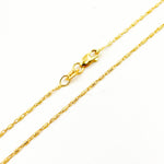 Load image into Gallery viewer, 14K Solid Yellow Gold Diamond Cut Bar Chain