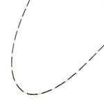 Load image into Gallery viewer, Oxidized 925 Sterling Silver Satellite Gold Plated Tube Necklace