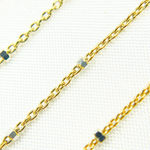 Load image into Gallery viewer, Gold Plated 925 Sterling Silver Satellite Cube Chain