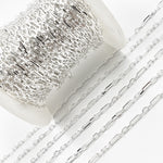 Load image into Gallery viewer, Sterling Silver Diamond Cut Paperclip Chain
