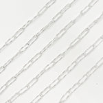 Load image into Gallery viewer, Sterling Silver Diamond Cut Paperclip Chain