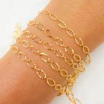Load image into Gallery viewer, 14K Gold Filled Diamond Cut Oval Link Chain